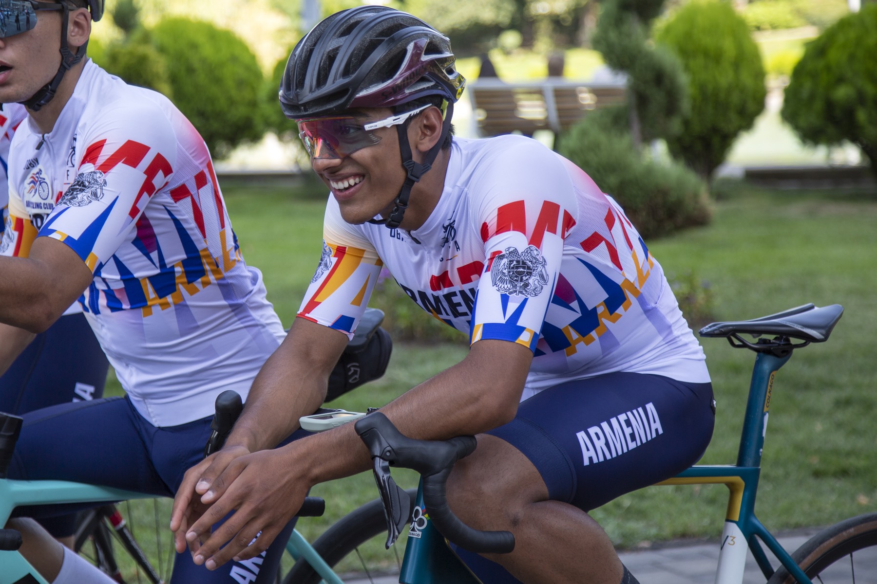 A rider of the Armenian national team