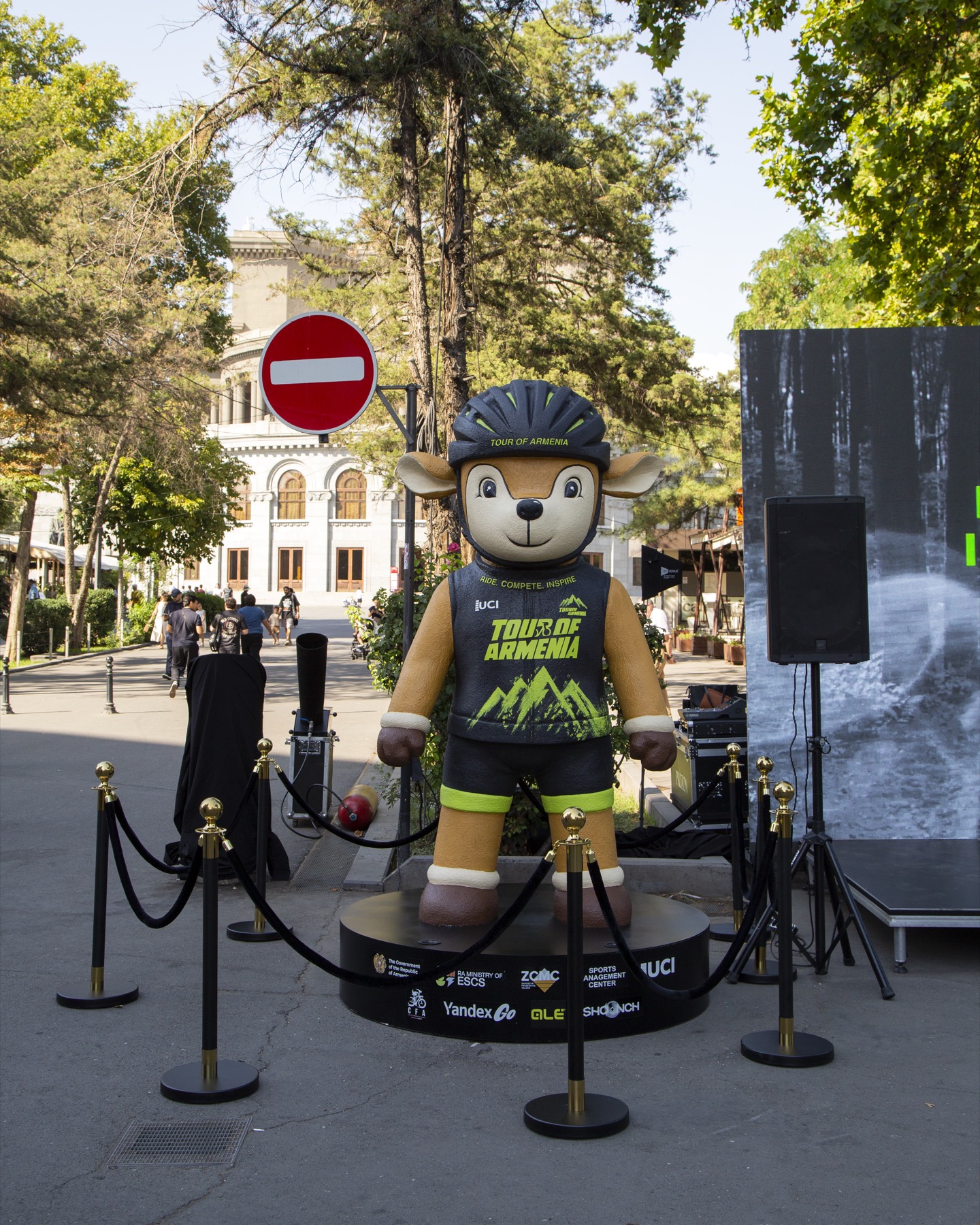 The race mascot unveiled in Yerevan