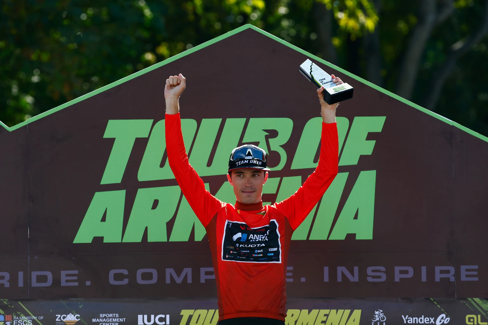 Simone Raccani of Team Ukyo, winner of the Tour of Armenia 2026